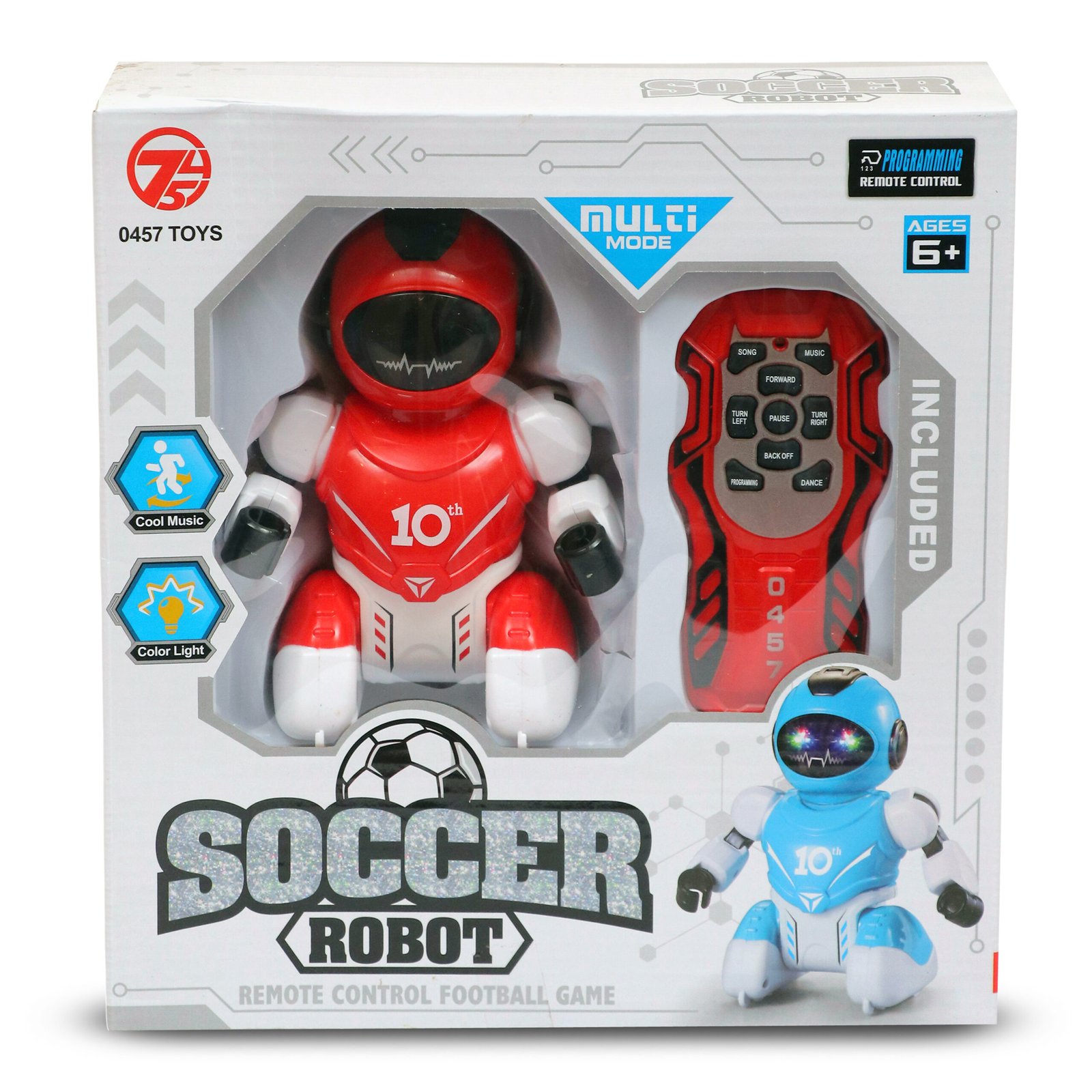 IMG_7483 RC Robot Remote Control Soccer Game (SoccerBot) for Kids, Football Toys for Boys & Girls USB Rechargeable - Red - Image 1
