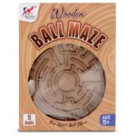 Indoor Wooden Puzzle Game Round Maze Ball
