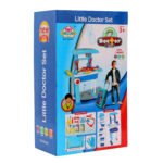 Little Doctor Playset Case Toy Workbench 2 in 1 Doctor Medical Box with Suitcase Trolley - Image 2